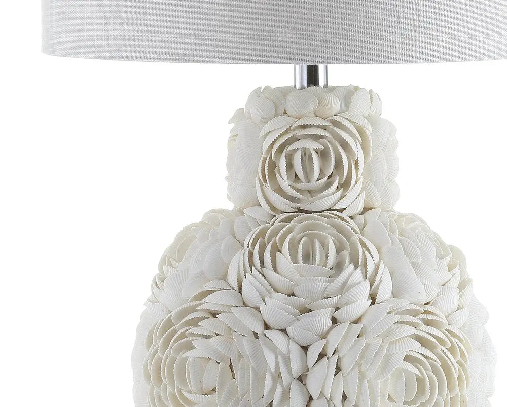 24" Clear Novelty Table Lamp LED With Drum Shade HomeRoots