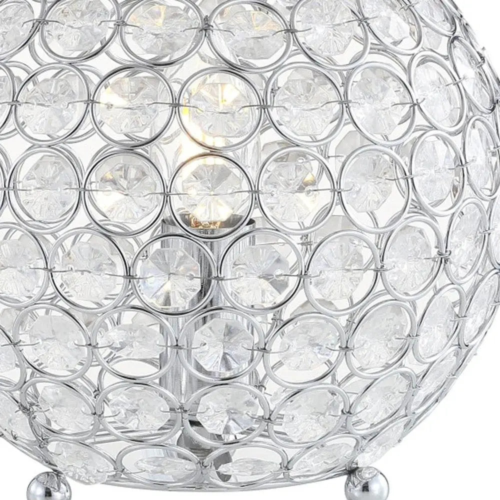 8" Silver Novelty Table Lamp LED HomeRoots