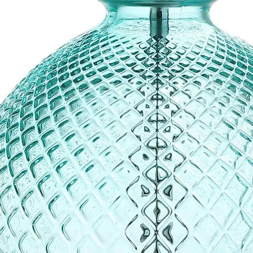 26" Clear Novelty Table Lamp LED With Drum Shade HomeRoots