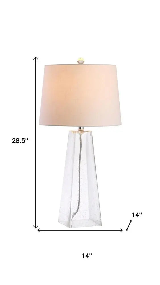 29" Clear Novelty Table Lamp LED With Empire Shade HomeRoots
