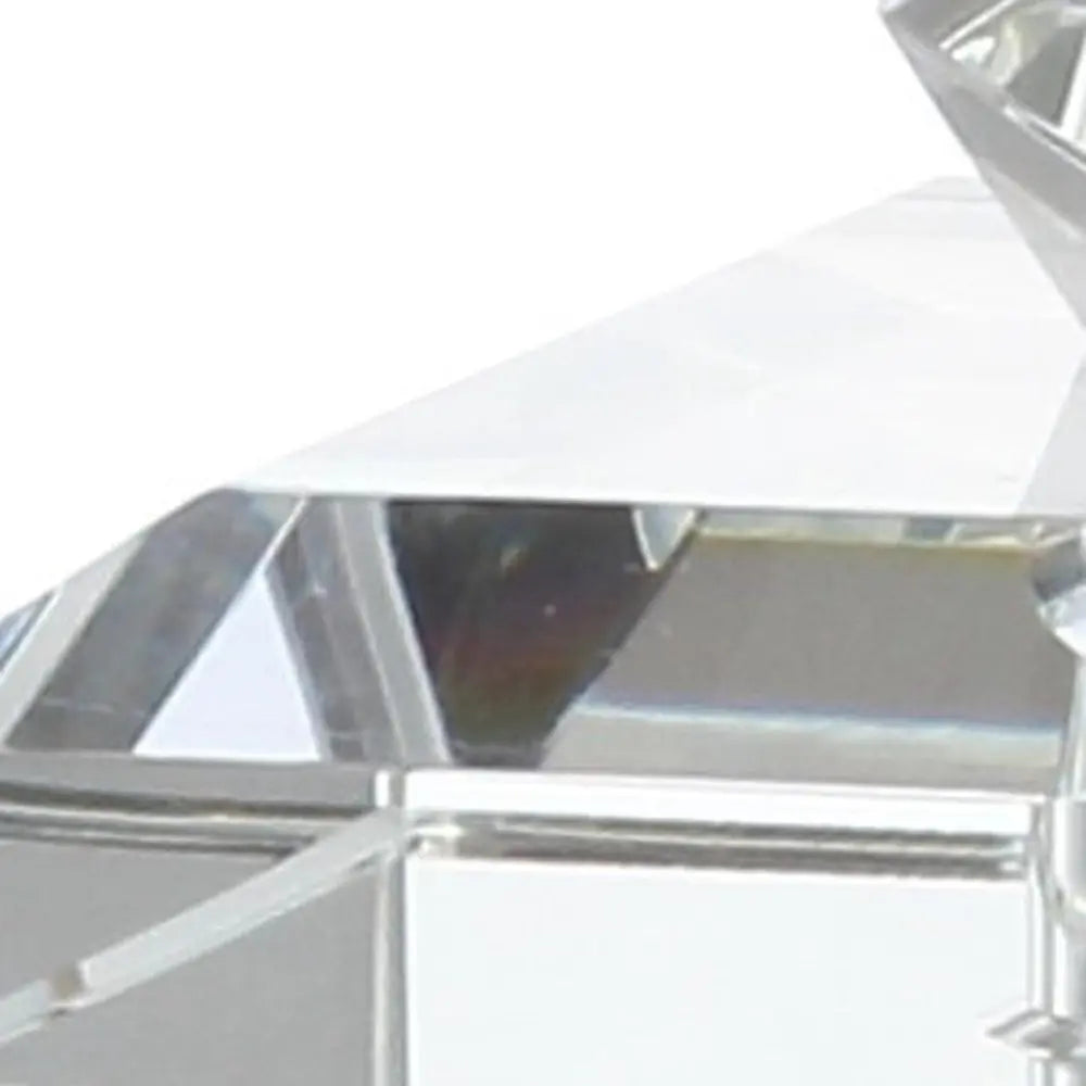 26" Clear Novelty Table Lamp LED With Drum Shade HomeRoots