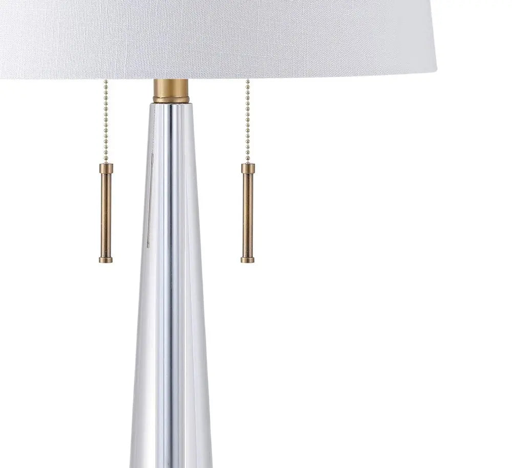 30" Gold Novelty Table Lamp LED With Drum Shade HomeRoots