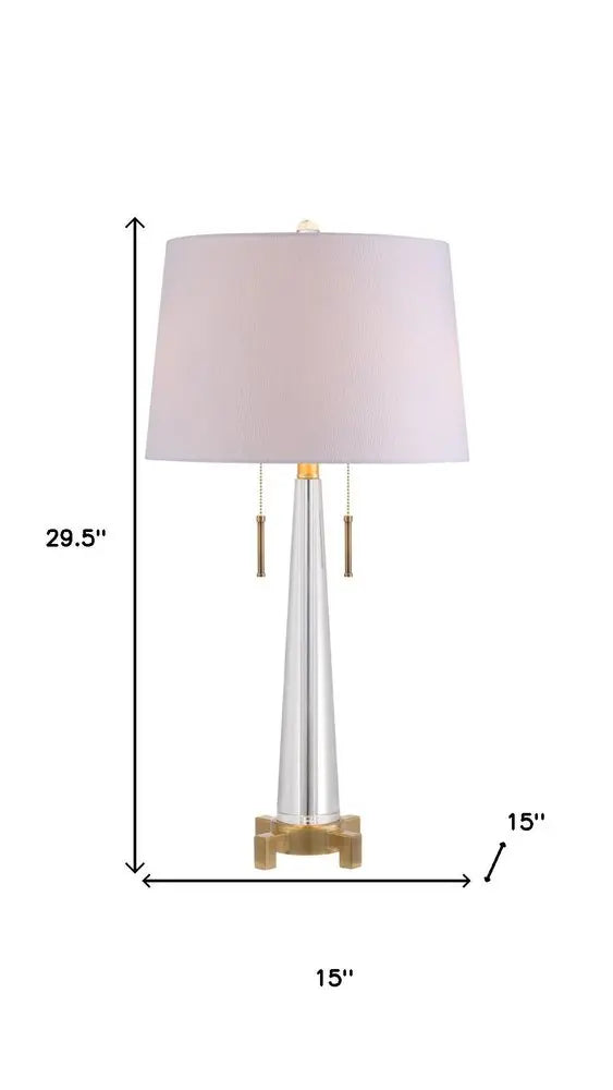 30" Gold Novelty Table Lamp LED With Drum Shade HomeRoots