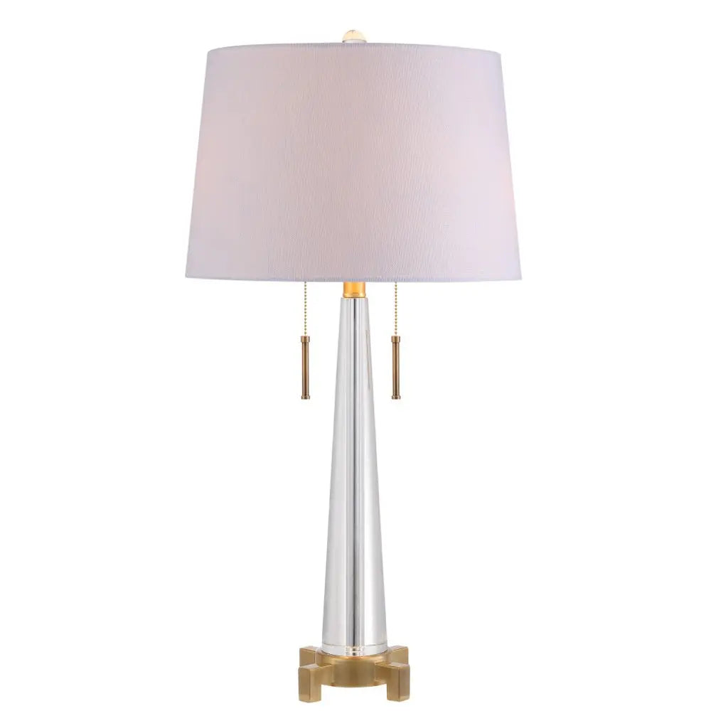 30" Gold Novelty Table Lamp LED With Drum Shade HomeRoots