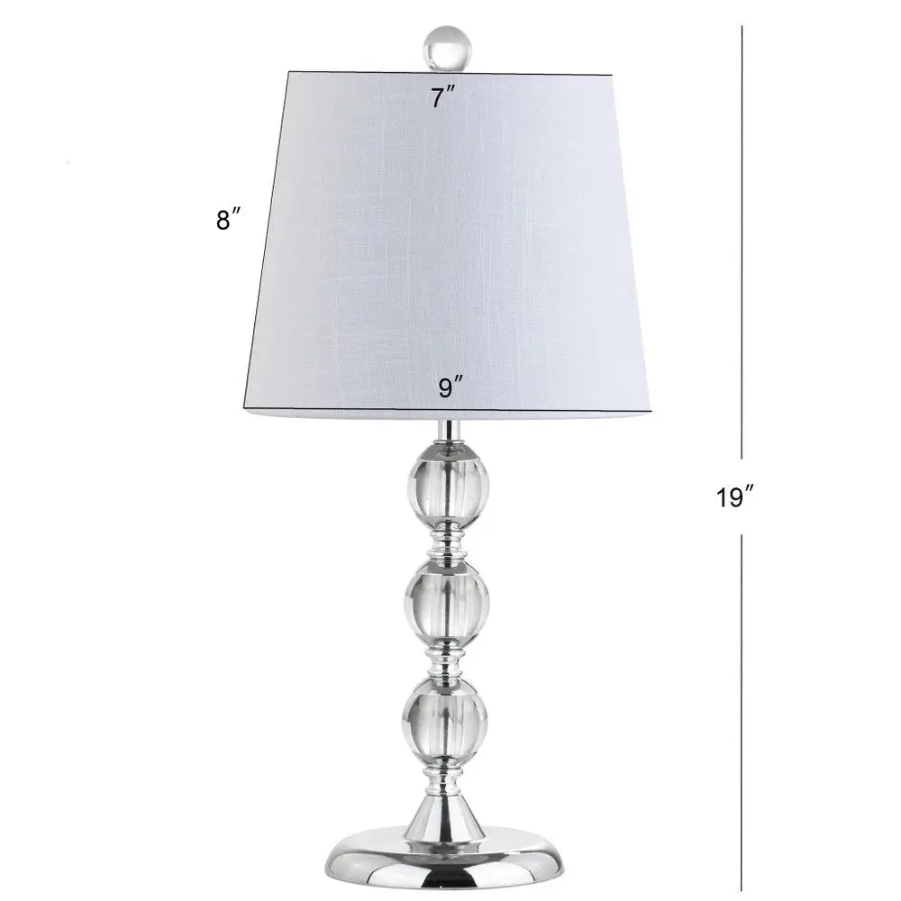 20" Silver Novelty Desk Lamp LED With Drum Shade HomeRoots