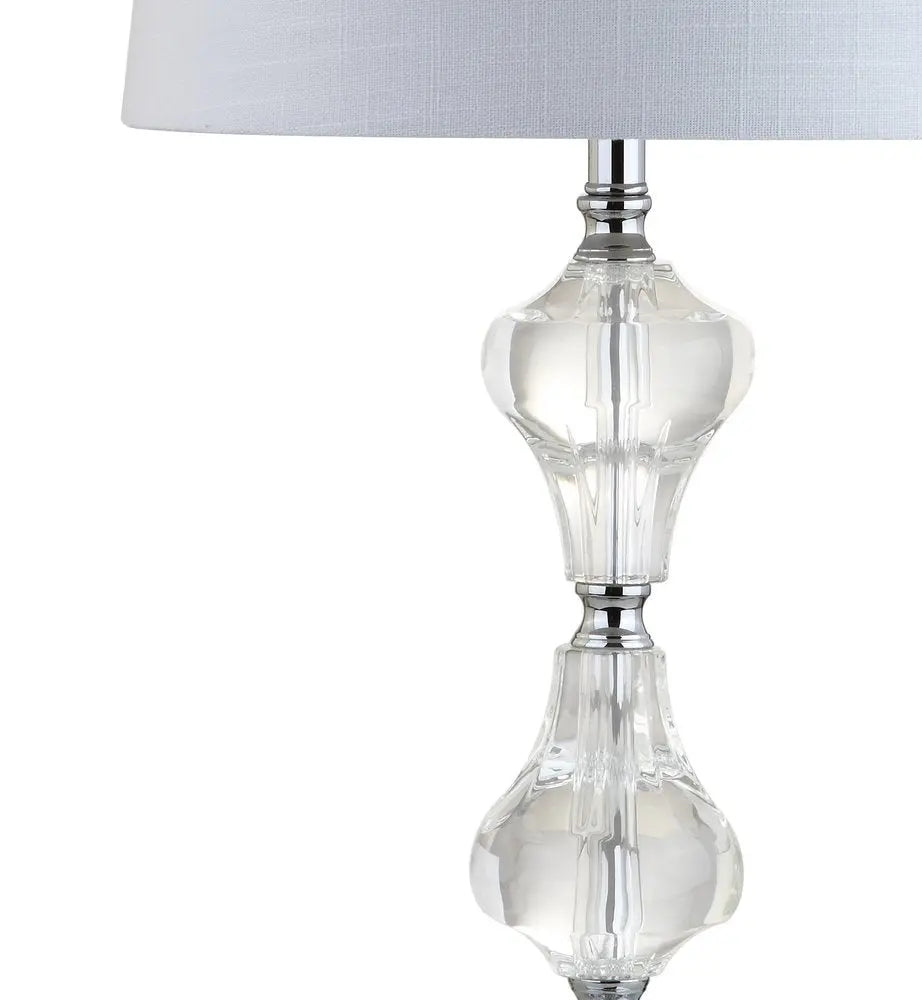 26" Silver Novelty Table Lamp LED With Empire Shade HomeRoots