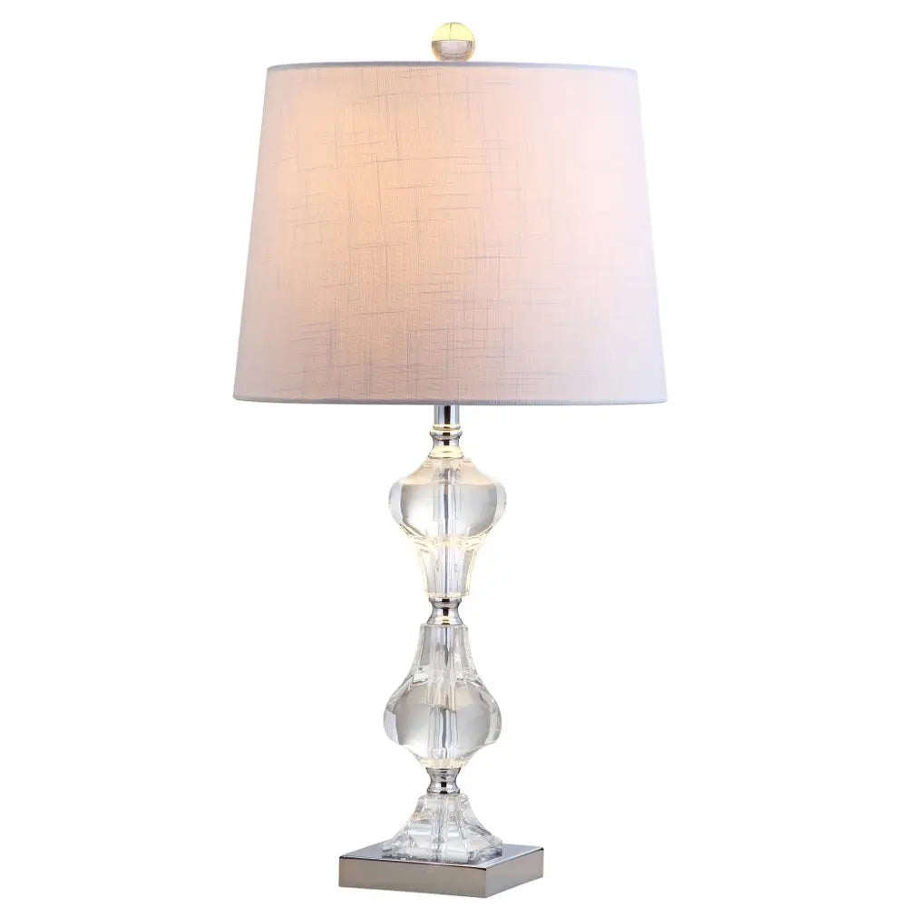 26" Silver Novelty Table Lamp LED With Empire Shade HomeRoots