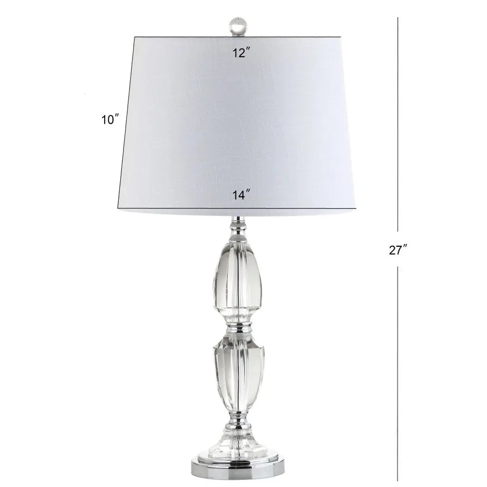 27" Silver Novelty Table Lamp LED With Drum Shade HomeRoots