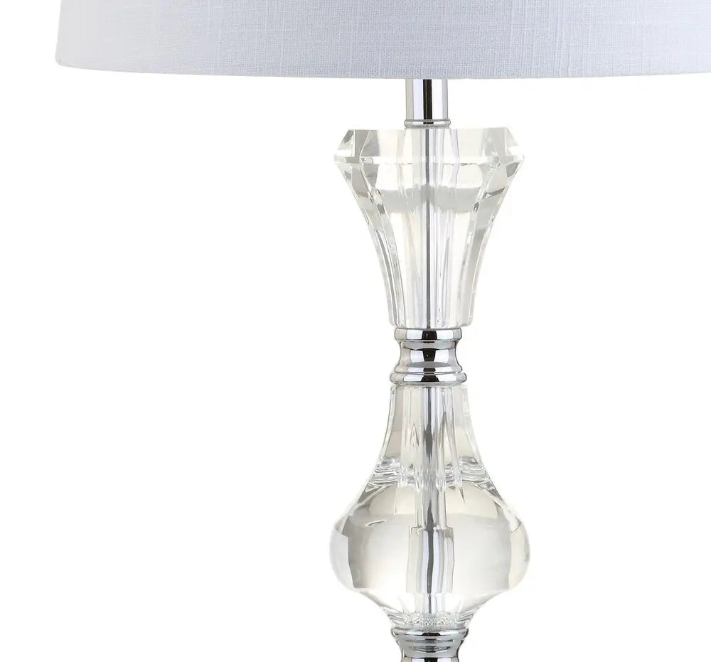 25" Silver Novelty Table Lamp LED With Empire Shade HomeRoots