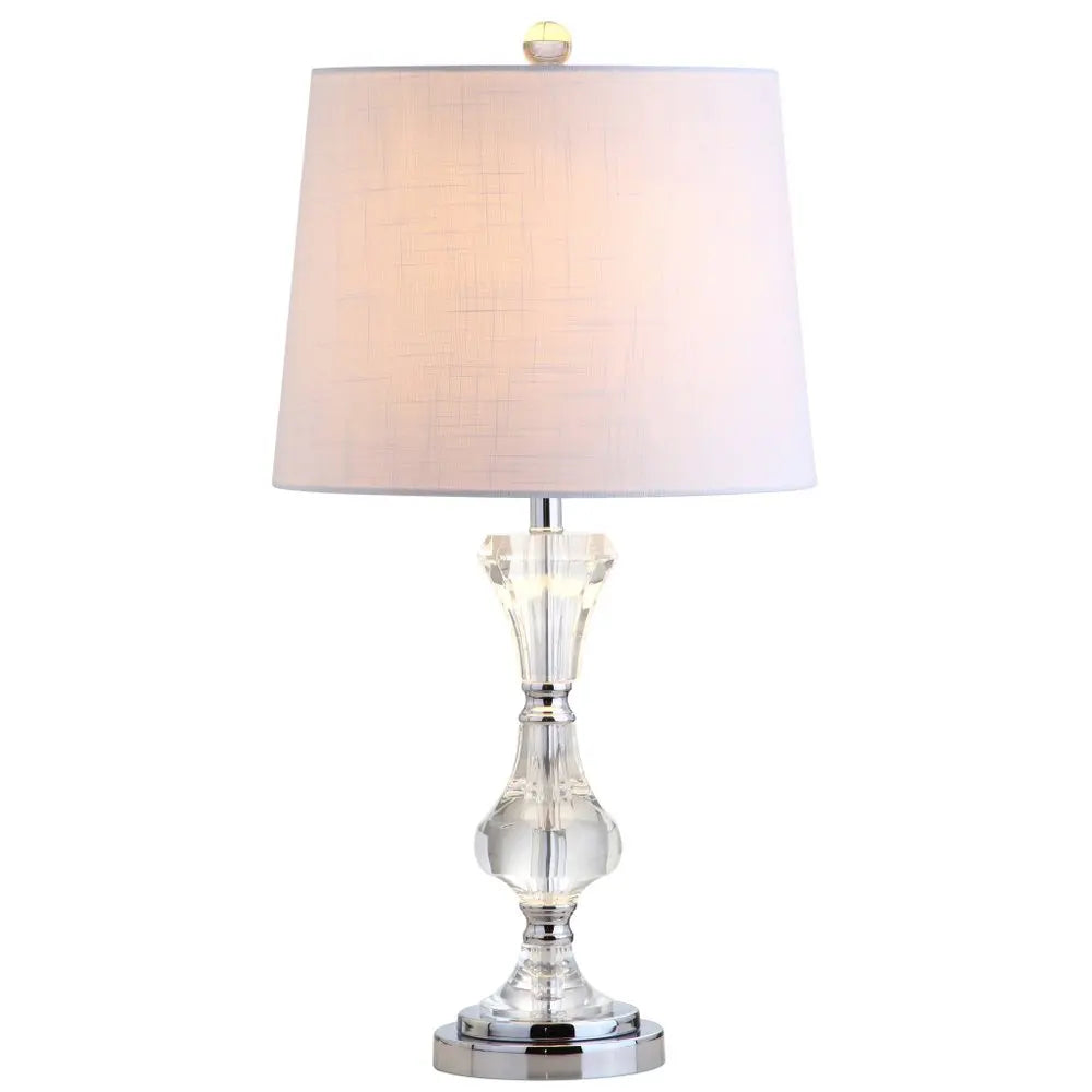 25" Silver Novelty Table Lamp LED With Empire Shade HomeRoots