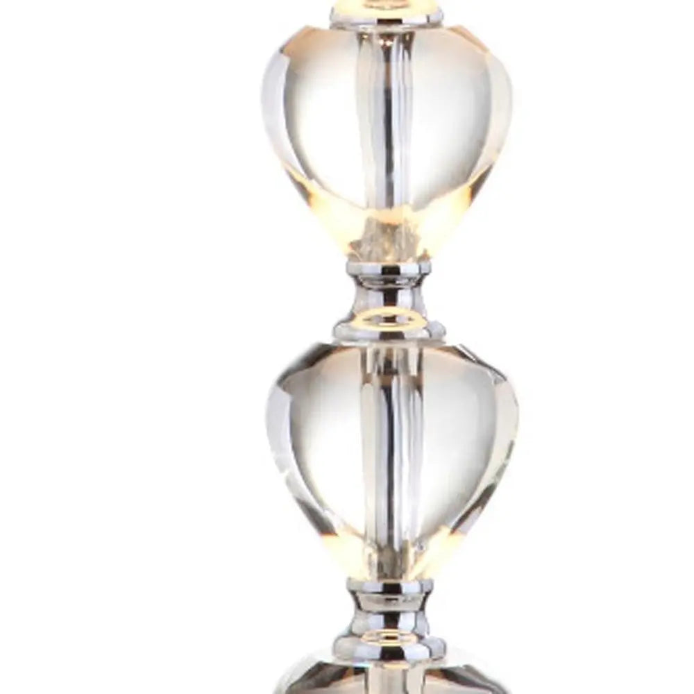 27" Silver Novelty Table Lamp LED With Drum Shade HomeRoots