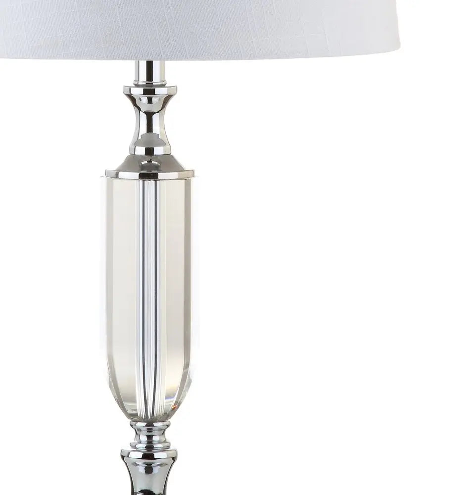 27" Silver Novelty Table Lamp LED With Empire Shade HomeRoots
