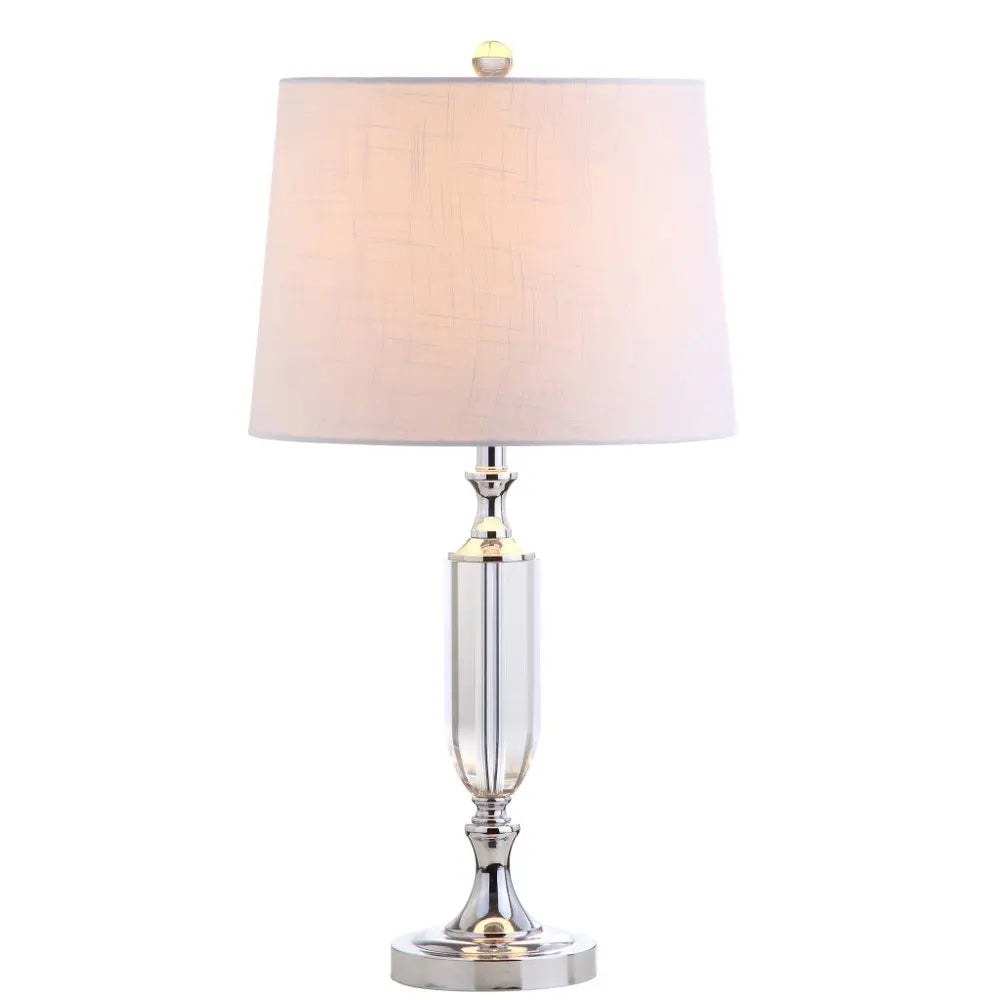 27" Silver Novelty Table Lamp LED With Empire Shade HomeRoots