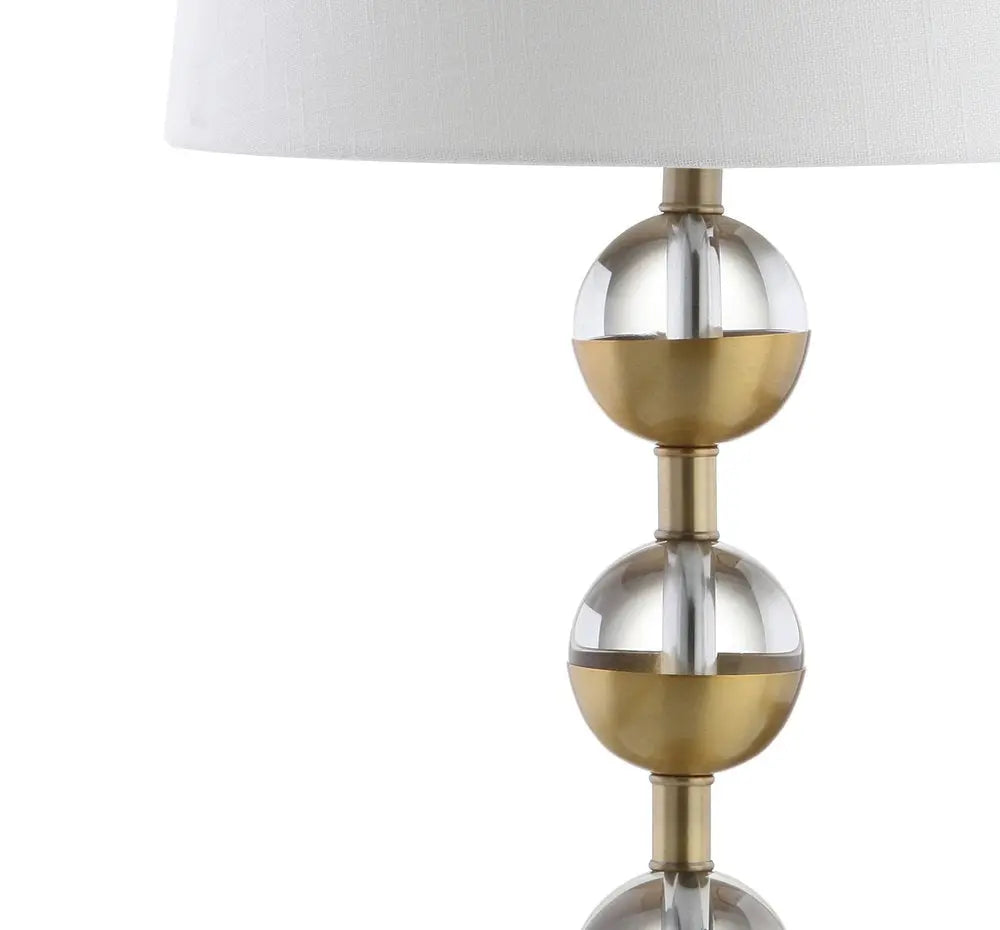 Set of Two 28" Gold Novelty Table Lamps LED With Drum Shades HomeRoots