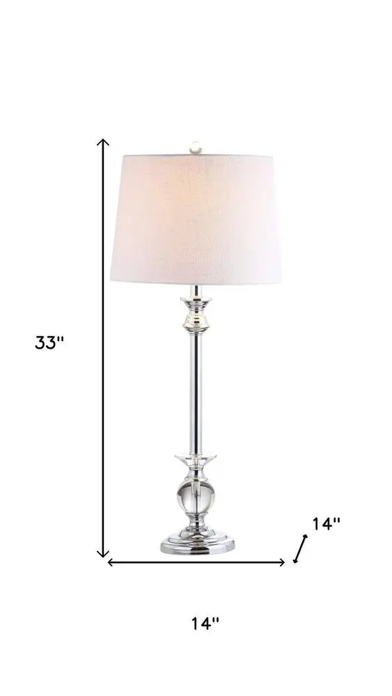 Set of Two 33" Silver Novelty Table Lamps LED With Drum Shades HomeRoots