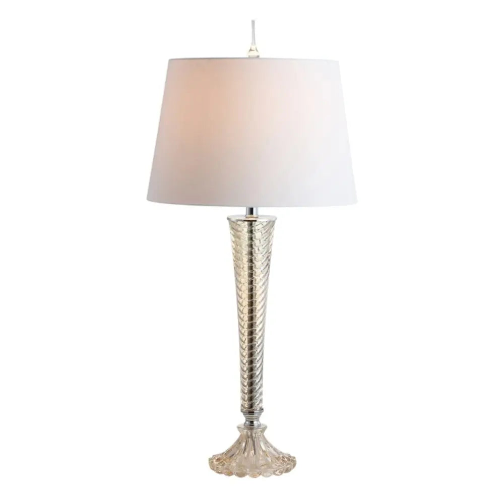 Set of Two 32" Champagne Novelty Table Lamps LED With Globe Shades HomeRoots
