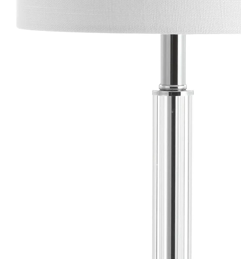 Set of Two 20" Clear Novelty Table Lamps LED With Globe Shades HomeRoots