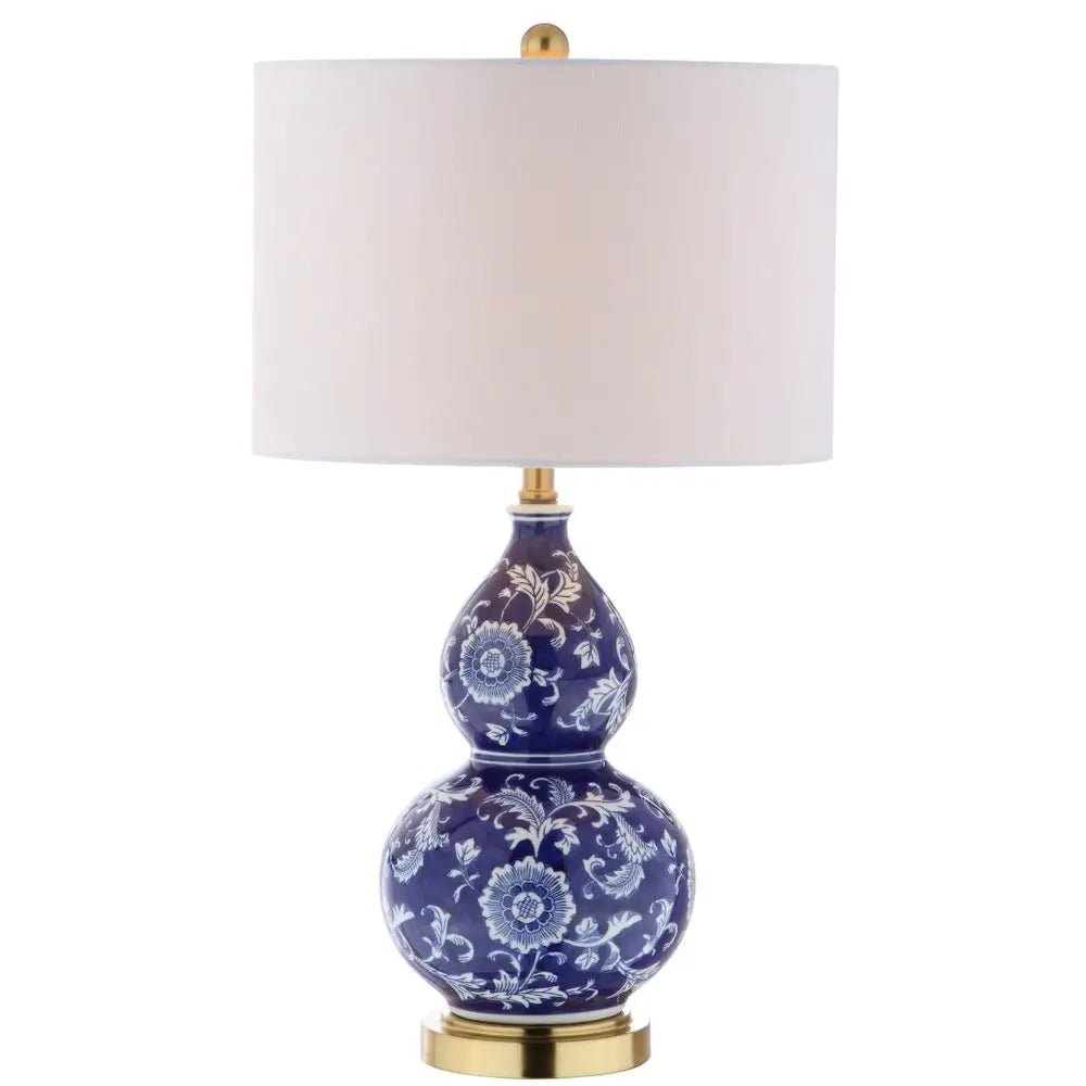 27" Gold Novelty Table Lamp LED With Drum Shade HomeRoots