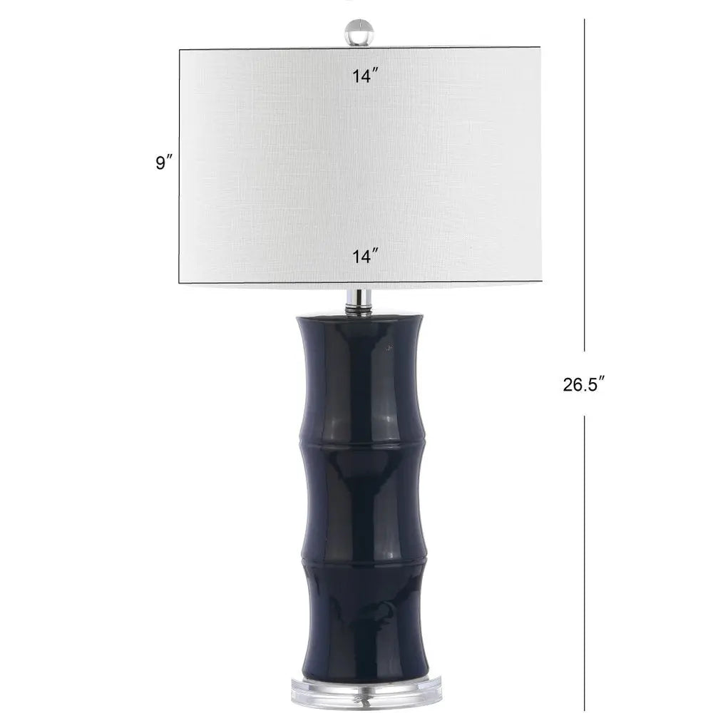 27" Clear Novelty Table Lamp LED With Drum Shade HomeRoots