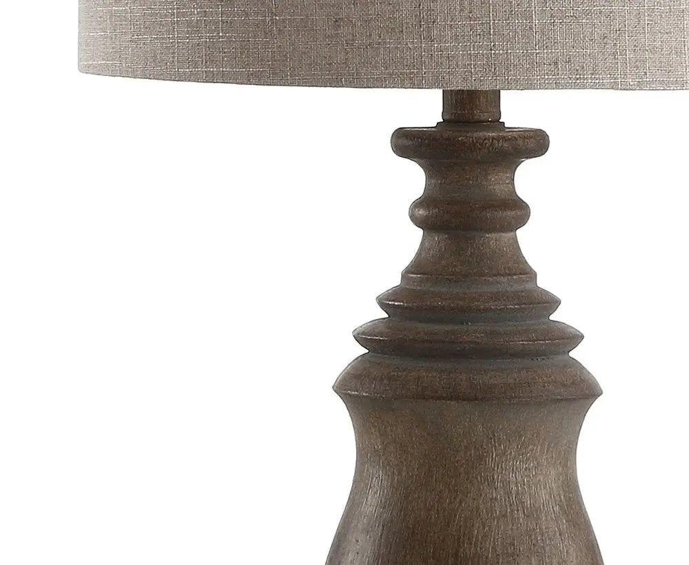 29" Brown Novelty Table Lamp LED With Globe Shade HomeRoots