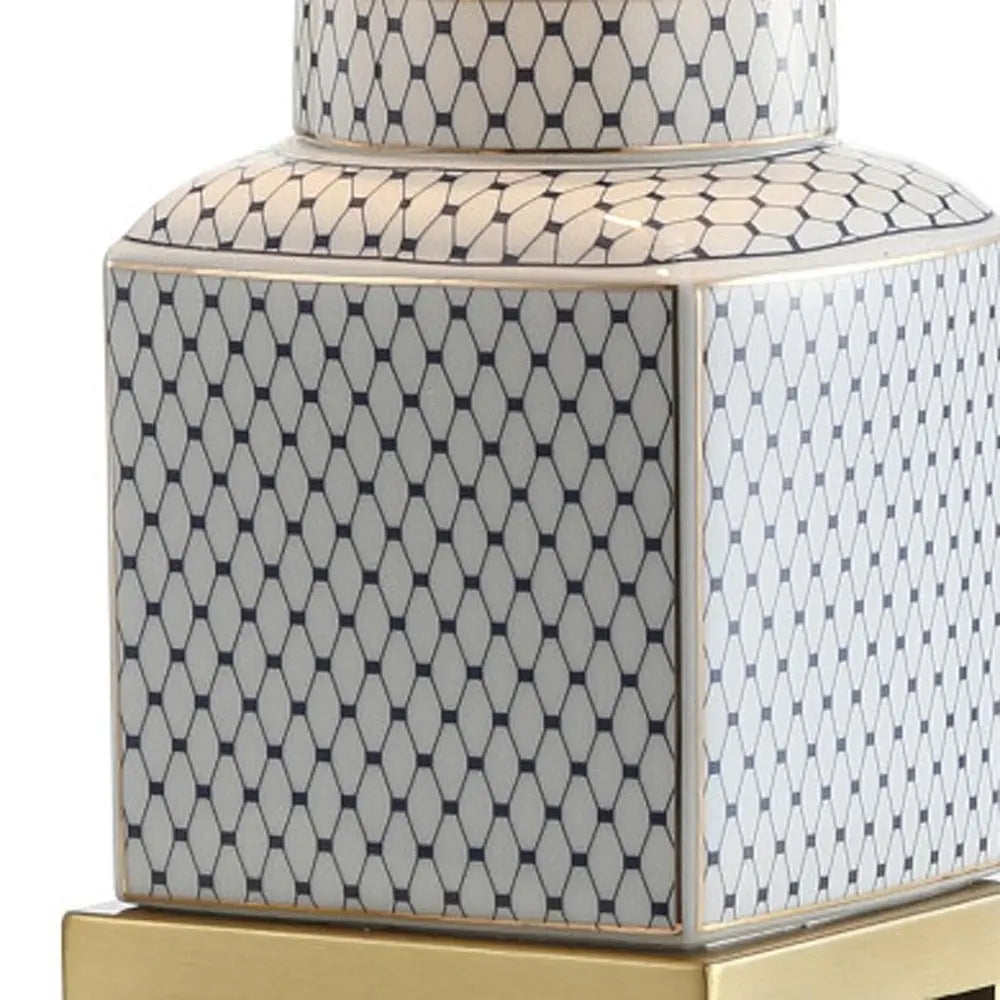 22" Gold Novelty Table Lamp LED With Globe Shade HomeRoots