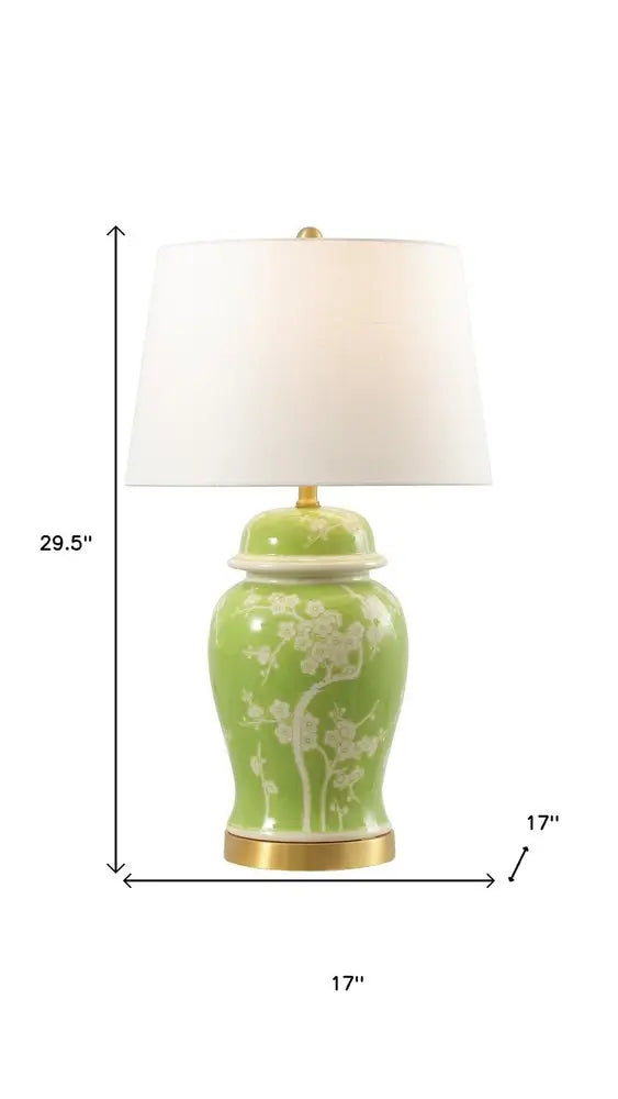 30" Gold Novelty Table Lamp LED With Empire Shade HomeRoots