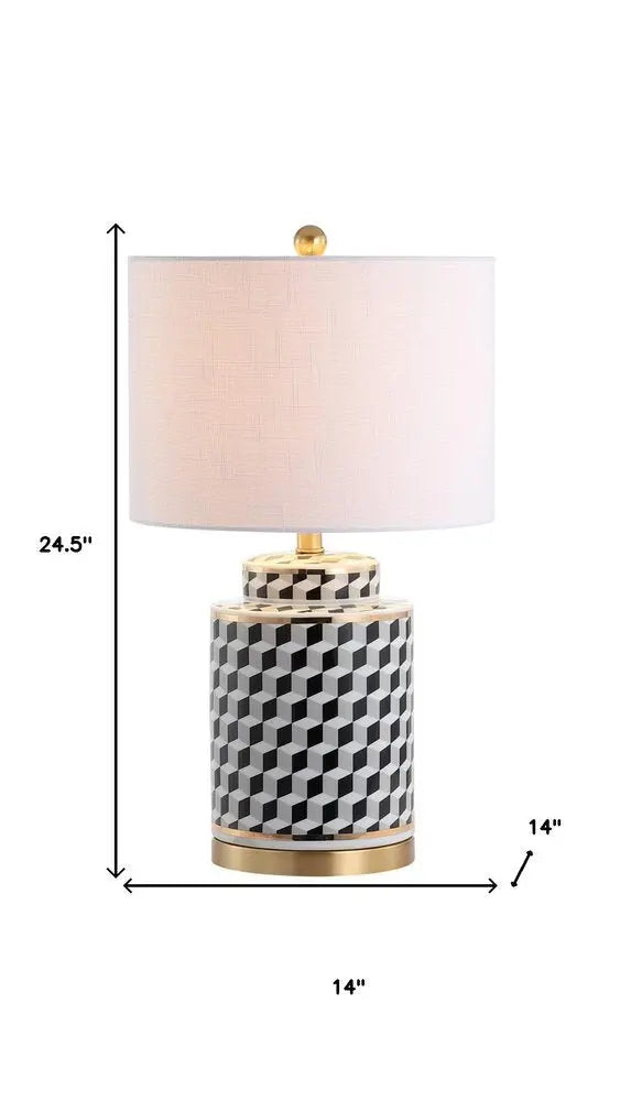 25" Gold Novelty Table Lamp LED With Globe Shade HomeRoots