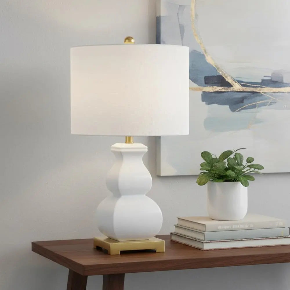 26" Gold Novelty Table Lamp LED With Globe Shade HomeRoots