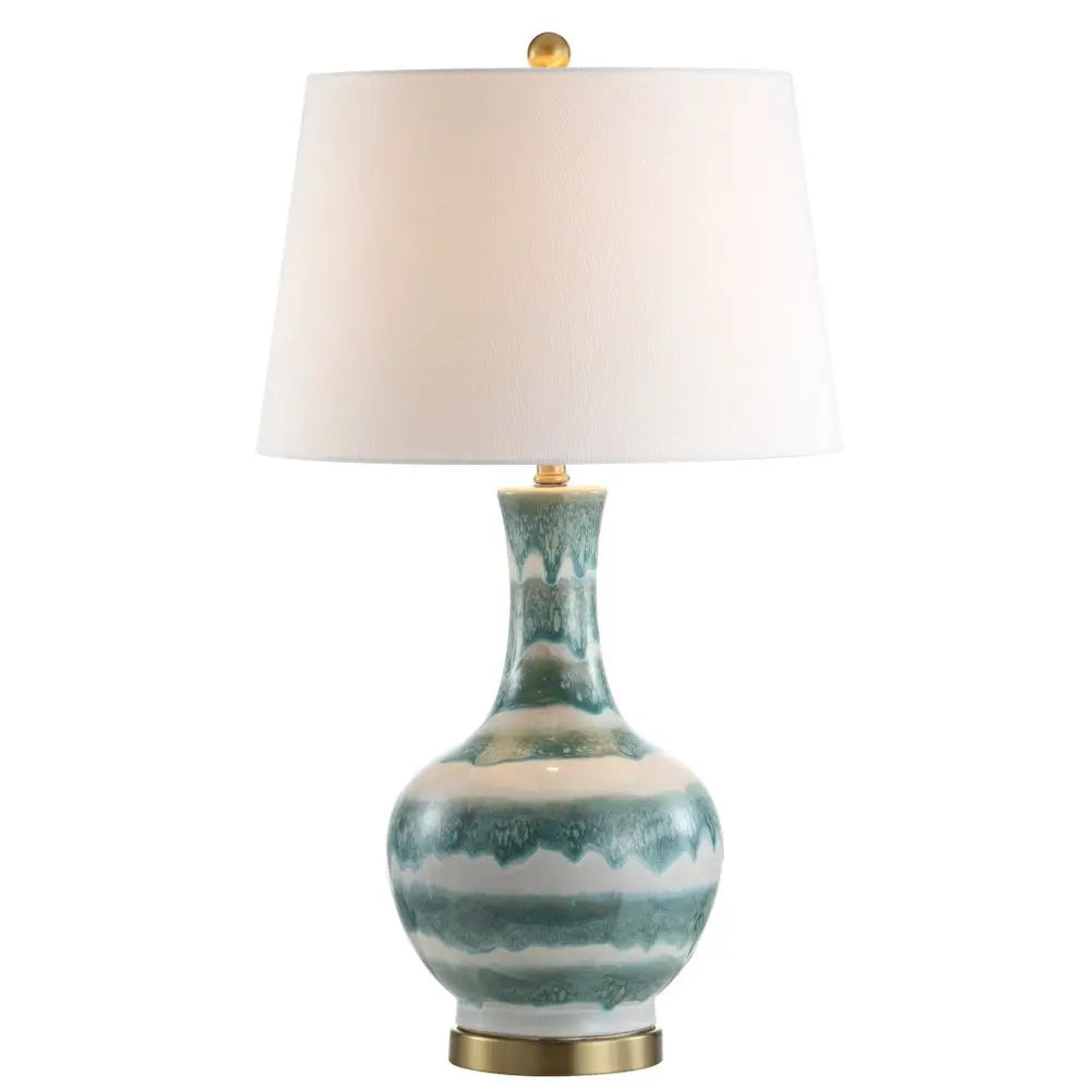 31" Gold Novelty Table Lamp LED With Globe Shade HomeRoots