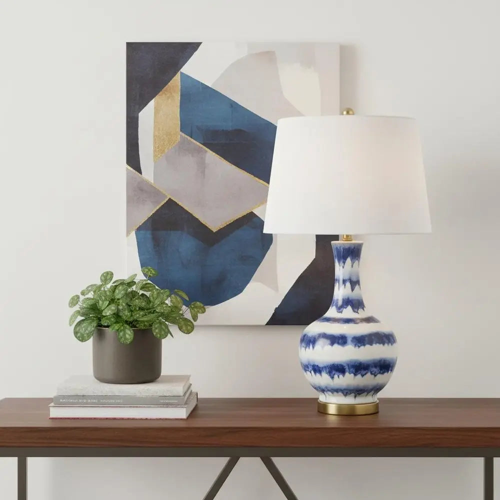 31" Gold Novelty Table Lamp LED With Globe Shade HomeRoots