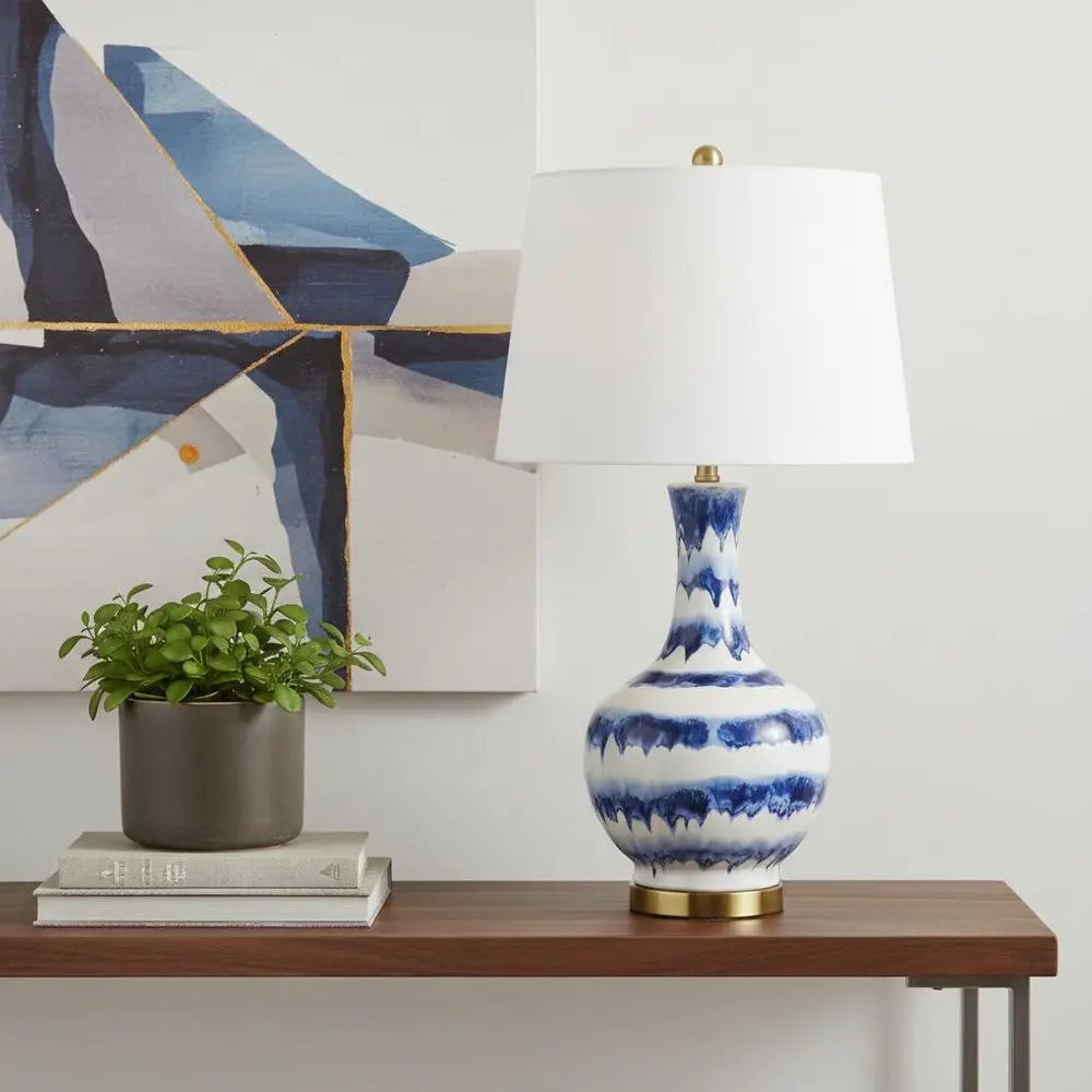 31" Gold Novelty Table Lamp LED With Globe Shade HomeRoots