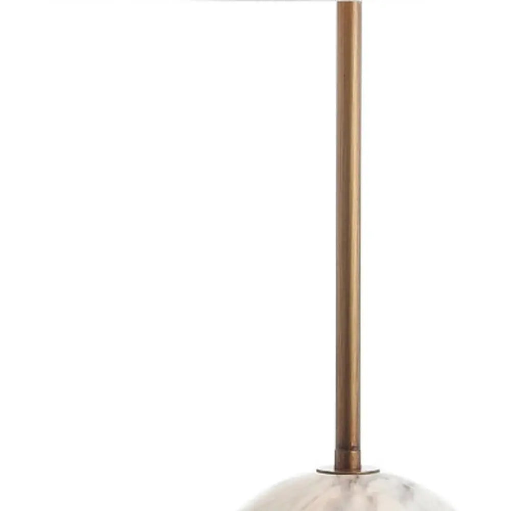 29" White Novelty Table Lamp LED With Globe Shade HomeRoots