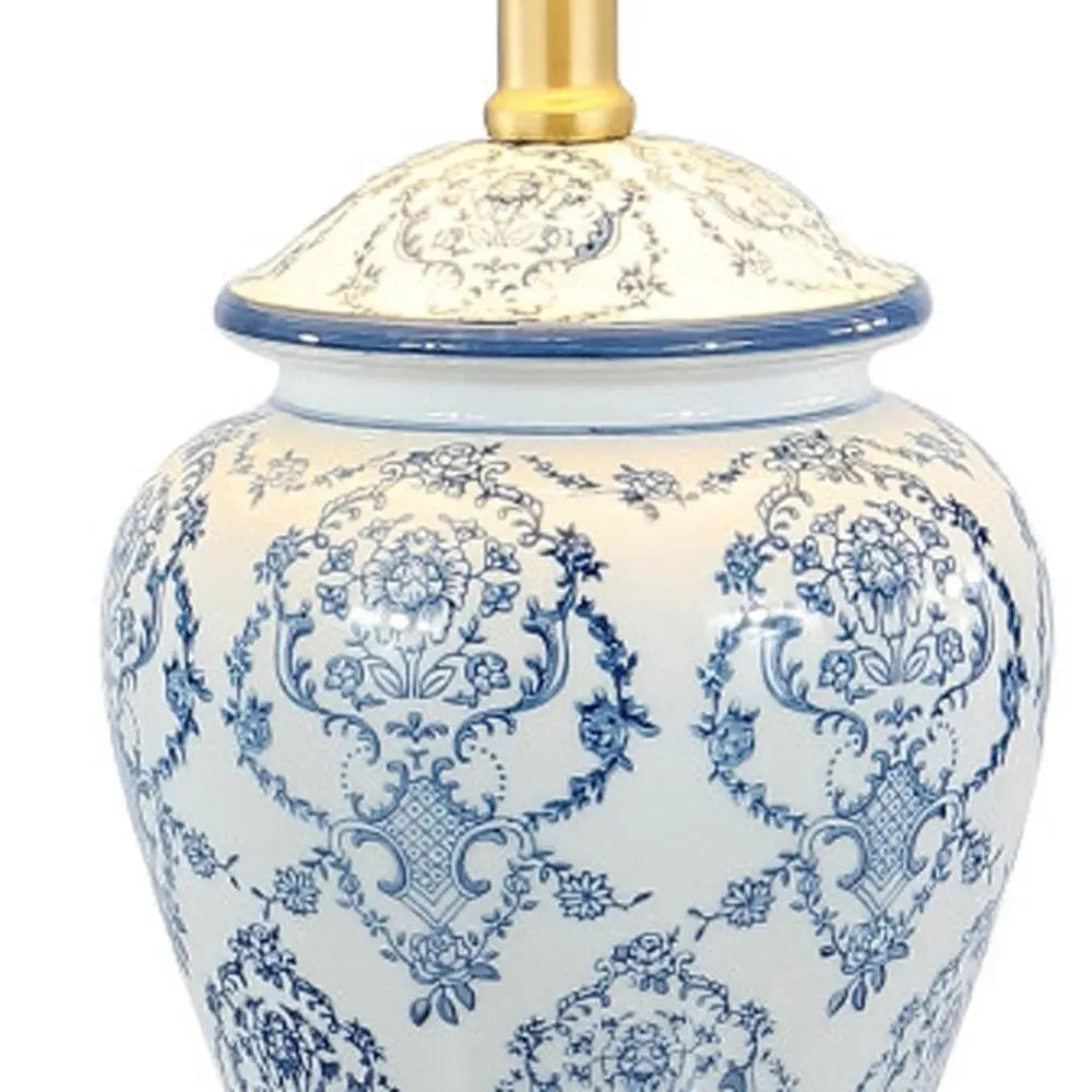 22" Gold Urn Table Lamp LED With Empire Shade HomeRoots