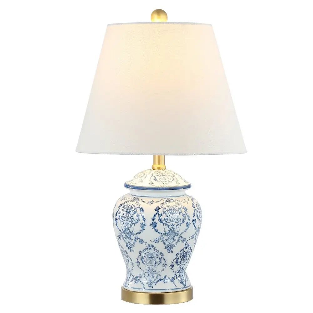 22" Gold Urn Table Lamp LED With Empire Shade HomeRoots