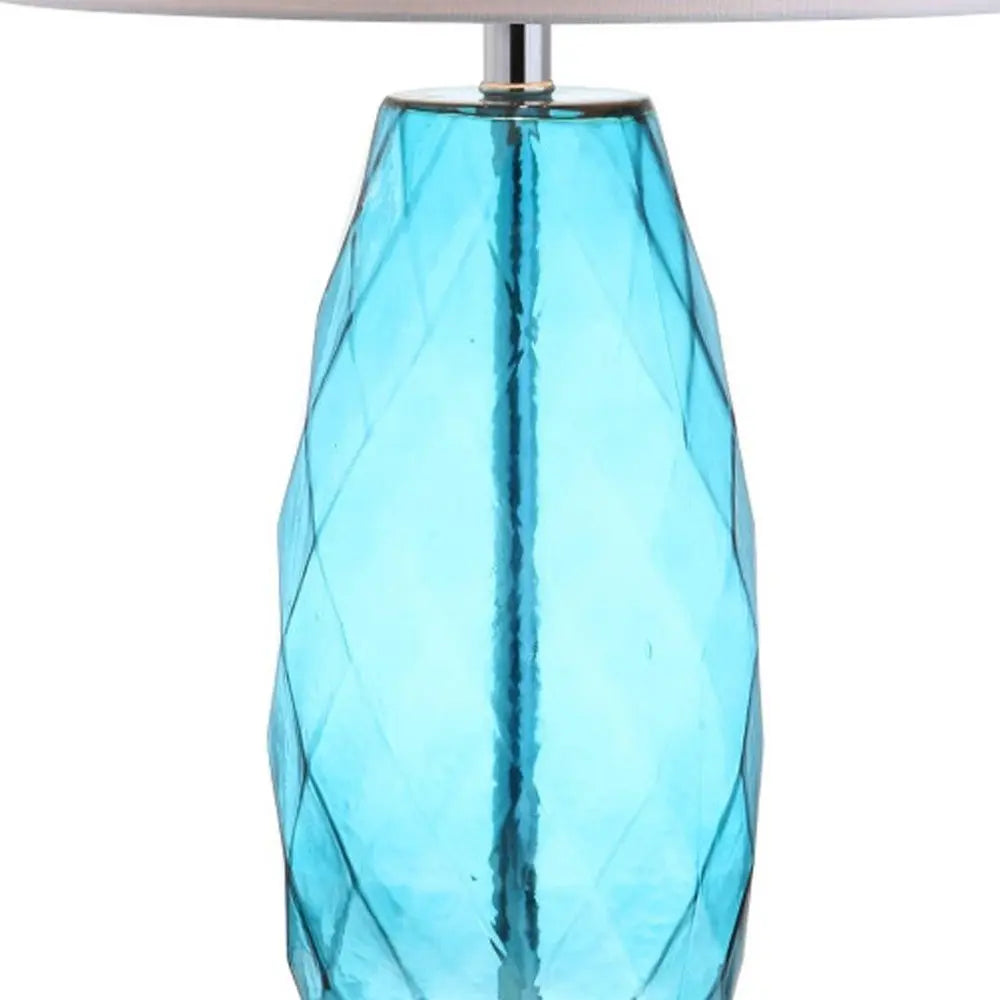 27" Silver Novelty Table Lamp LED With Drum Shade HomeRoots