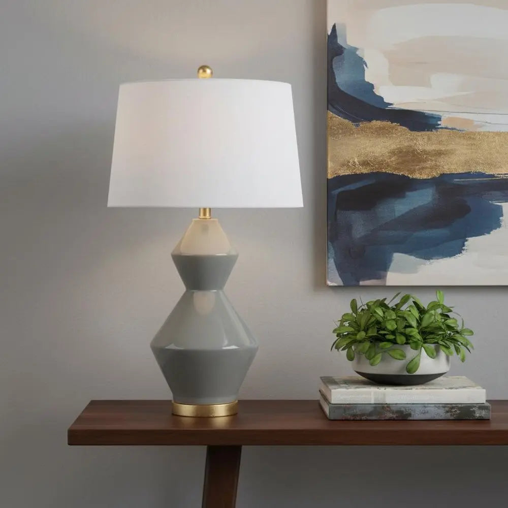 29" Gold Novelty Table Lamp LED With Globe Shade HomeRoots