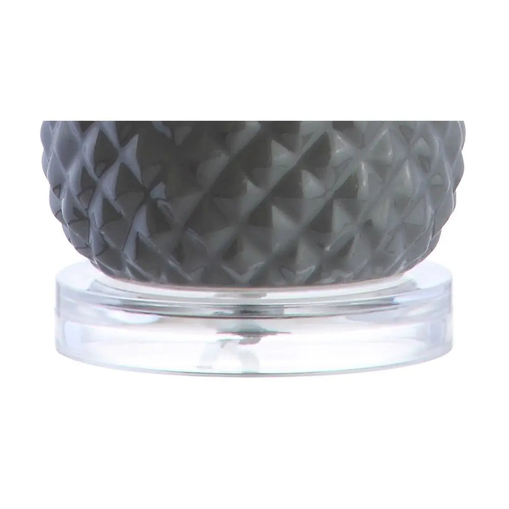 23" Clear Novelty Table Lamp LED With Drum Shade HomeRoots