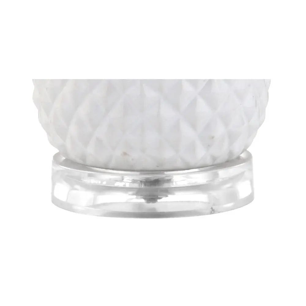 23" Clear Novelty Table Lamp LED With Drum Shade HomeRoots