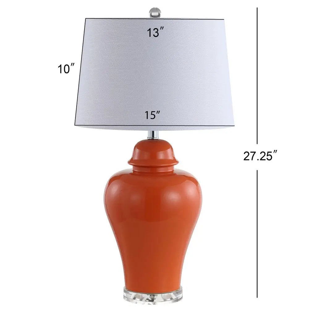 Set of Two 27" Clear Novelty Table Lamps LED With Globe Shades HomeRoots