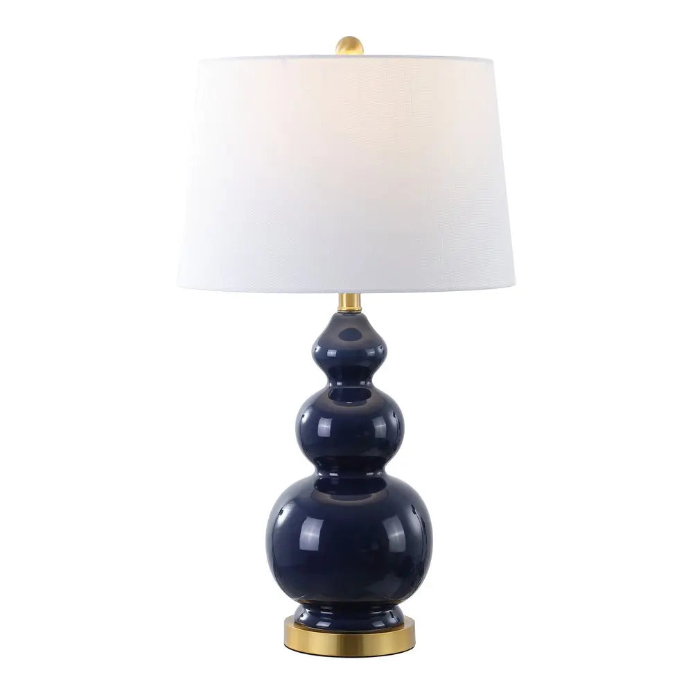 28" Gold Novelty Table Lamp LED With Drum Shade HomeRoots