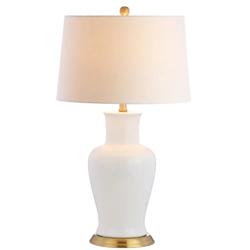 29" Gold Urn Table Lamp LED With Drum Shade HomeRoots