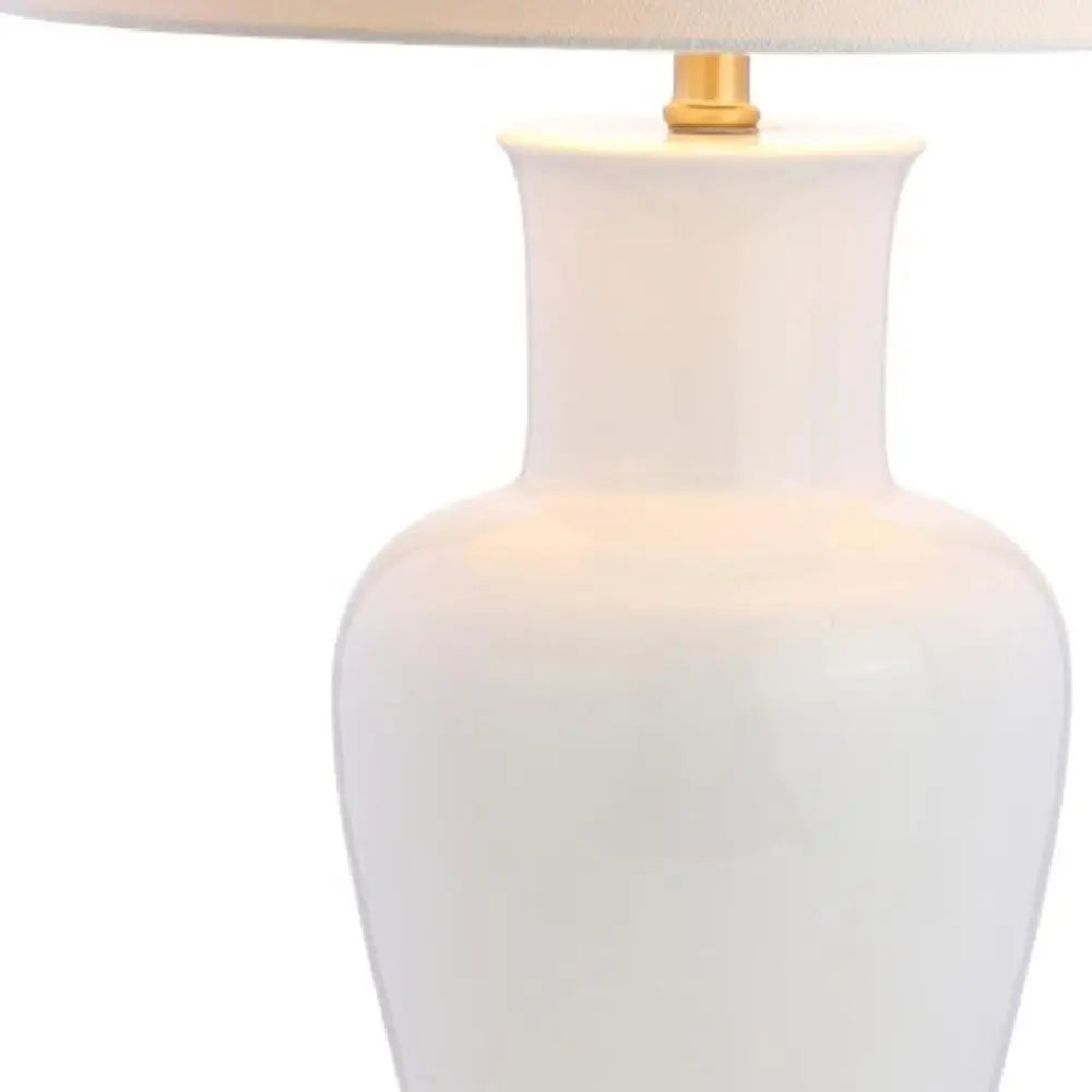 29" Gold Urn Table Lamp LED With Drum Shade HomeRoots