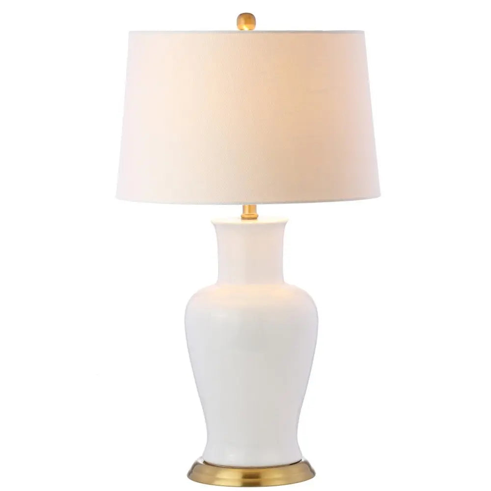 29" Gold Urn Table Lamp LED With Drum Shade HomeRoots