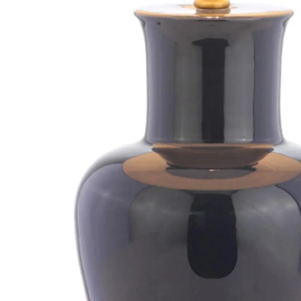 29" Gold Urn Table Lamp LED With Drum Shade HomeRoots