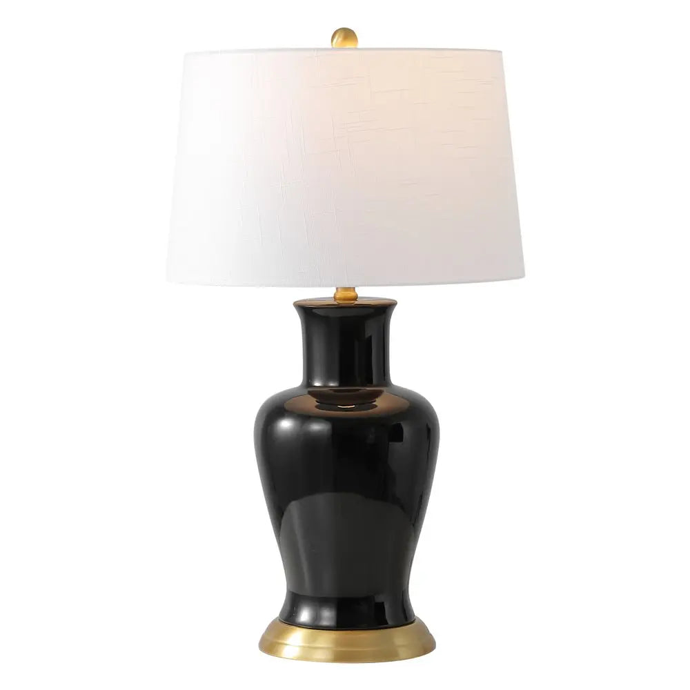 29" Gold Urn Table Lamp LED With Drum Shade HomeRoots