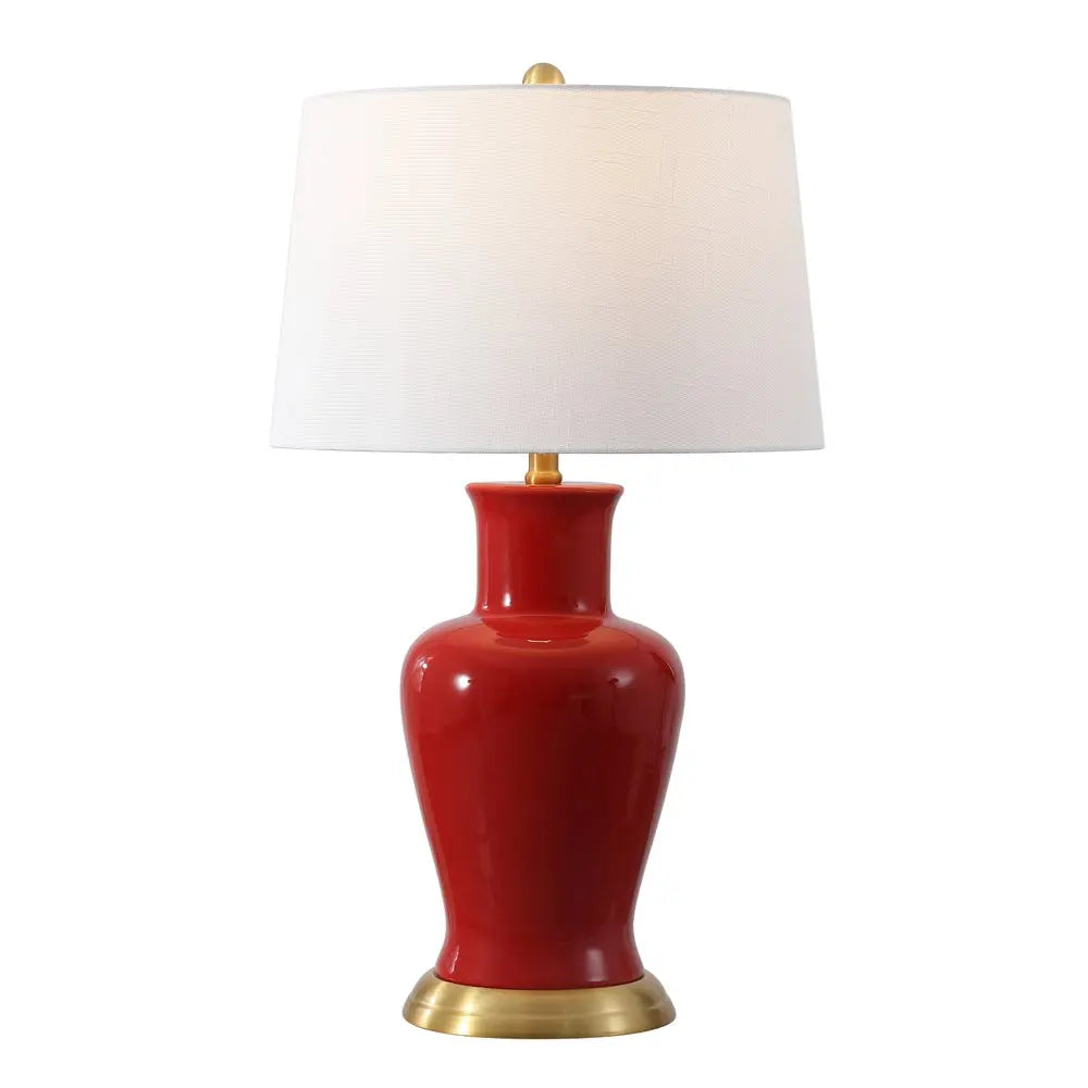 29" Gold Urn Table Lamp LED With Drum Shade HomeRoots