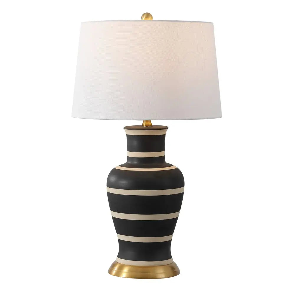 29" Gold Urn Table Lamp LED With Drum Shade HomeRoots