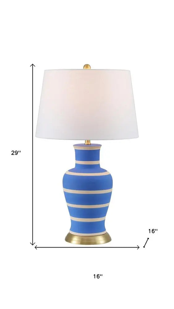 29" Gold Urn Table Lamp LED With Drum Shade HomeRoots