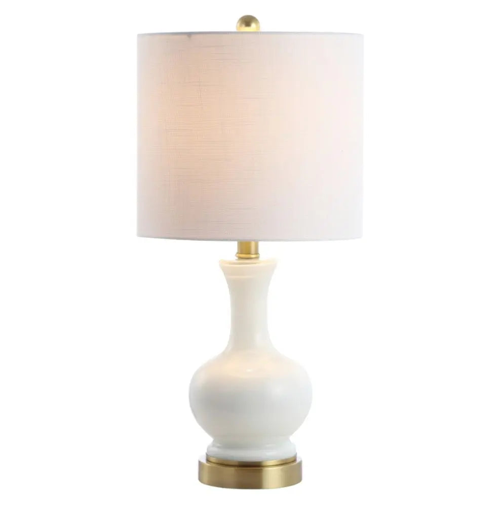 Set of Two 22" Gold Novelty Table Lamps LED With Globe Shades HomeRoots