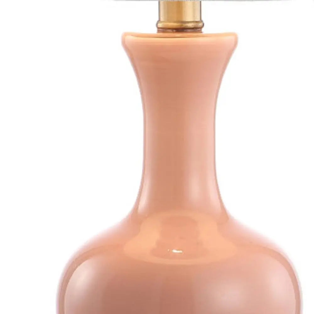 Set of Two 22" Gold Novelty Table Lamps LED With Globe Shades HomeRoots